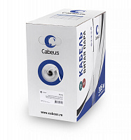 Cabeus UTP-2P-Cat.5e-SOLID-GY-500 Кабель витая пара UTP (U/UTP), категория 5e, 2 пары (24 AWG)