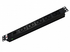 Rem R-10-10C13-I-440-Z Блок розеток Rem-10 без шнура с индикатором, 10 IEC 60320 C13, вход IEC C14