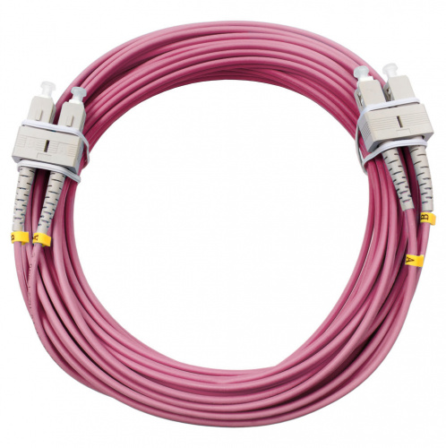 Патч-корды оптические Cabeus FOP-50-OM4-SC-SC-25m