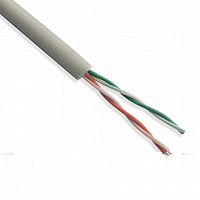 TWT TWT-5EUTP2PT-GY Кабель UTP, патч-кордовый, 2 пары, Кат.5e, PVC, 305 метров, серый