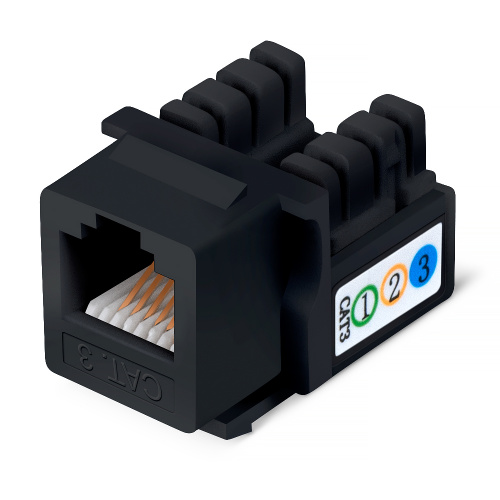 Модули Keystone Jack Cabeus KJ-RJ12-90-BK