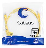 Патч-корды Cabeus PC-UTP-RJ45-Cat.5e-1.5m-YL