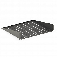DANNMAN ASH-2U-400-RAL9005  Полка угловая до 20кг, 2U, 485х400мм, черная