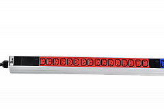 Rem R-3x16-48C13-I-1420-3-3PN Вертикальный блок розеток Rem-3x16, 3 фазы 16A, индикатор, 48 C13