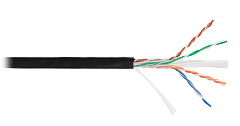NETLAN EC-UU004-6-PE-BK Кабель U/UTP 4 пары, Кат.6 (Класс E), 250МГц, одножильный, BC (чистая медь)