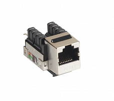 NETLAN EC-UKJ-SD2-MT-10 Модуль-вставка типа Keystone, Кат.5e (Класс D), 100МГц, RJ45/8P8C, 110/KRONE