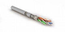 Кабель витая пара Hyperline SFTP4-C8.1-S23-IN-LSZH-GY-500
