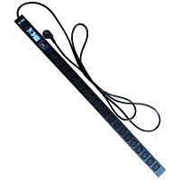 TWT TWT-PDV-20C3-GP Вертикальный блок розеток, 20xC13, 250V, 16A, шнур 3 метра, вилка Schuko