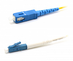 TWT TWT-LC-SC/SU-15 Патч-корд оптический, PVC, симплексный, LC/UPC-SC/UPC, SM OS2, 15 м
