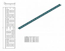 Кабельные организаторы (органайзеры) Hyperline CDV-M-75x9-42U-RAL9005