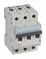 LEGRAND 403949 Автоматический выключатель TX3 6000, 10 кА, тип характеристики C, 3П, 400 В~, 50 А