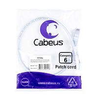 Патч-корды Cabeus PC-UTP-RJ45-Cat.6-0.5m-WH-LSZH