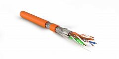 Hyperline SFTP4-C7-S23-IN-LSZH-OR-500 (500 м) Кабель витая пара, экранированная S/FTP, категория 7