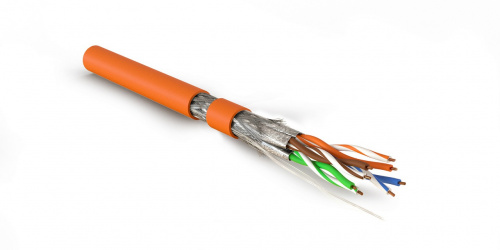 Кабель витая пара Hyperline SFTP4-C7-S23-IN-LSZH-OR-500