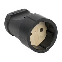 EKF ASGO10-30 Гнездо штепсельное б/з черн. ПВХ 10A 250B PROxima