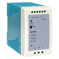 EKF DR-M-100W-48 Блок питания на дин рейку 100Вт,Uвх ~ 220 В AC m, Uвых - 48 В DC постоянного тока