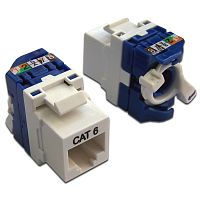 Модули Keystone Jack LANMASTER LAN-TK45U6/180-WH