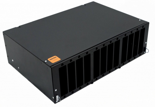 Оптические боксы Hyperline FO-19V-3U-12xSLT-W130H30-96UN-BK