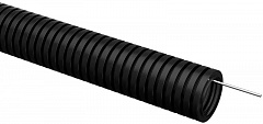 IEK ET-TG21-121-032-025-K02 ELASTA Труба гофр. ПВХ d=32мм с зондом черная (25м)