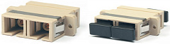 Hyperline FA-P11Z-DSC/DSC-N/BK-BG Оптический проходной адаптер SC-SC, MM, duplex, корпус пластиковый
