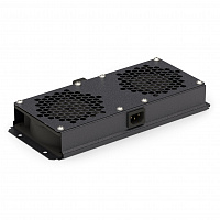 DANNMAN TFAN-2FR-RAL9005 Модуль вентиляторный, 2 вентилятора, без кабеля питания, черный