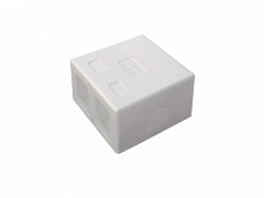 Datarex DR-5002 Корпус розетки для модуля Keystone, 2 порта, белый