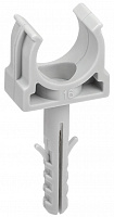 IEK CTA10MP-CT16-K41-100 Держатель с защёлкой и дюбелем CT16 (без винта), цвет серый