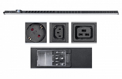 Cabeus PDU-32-10S-10C19-8C13-B-T Блок розеток вертикальный, 10хSchuko, 10хIEC C19, 8хIEC C13 