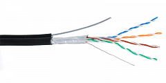 NETLAN EC-UF004-5E-PE-SW-BK Кабель витая пара F/UTP 4 пары, Кат.5e (Класс D), 100МГц, одножильный