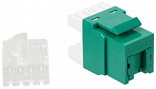Модули Keystone Jack LANMASTER LAN-OK45U5E/180P-GN