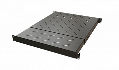 Hyperline TSD3H-1U-650/1100-RAL9005 Полка c 19'' креплением, раздвижная, 1U, с регулируемой глубиной