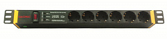 ДКС R519SH6OPSHSP Блок розеток для 19