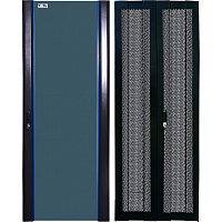 TWT TWT-CBB-DR42-8x-S-GP Комплект дверей 42U, ширина 800мм, черный, передняя - стекло, задняя - расп