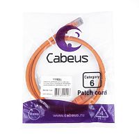 Патч-корды Cabeus PC-UTP-RJ45-Cat.6-1m-OR-LSZH