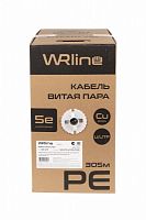 Кабель витая пара WRLine WR-UTP-4P-C5E-PE-BK