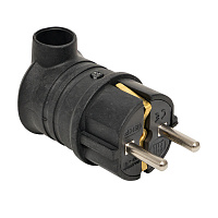 EKF RPS-017-16-230-44-r Вилка угловая каучуковая 230В 2P+PE 16A IP44 PRO