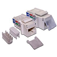 Модули Keystone Jack LANMASTER LAN-OK45U5E/90-WH