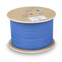 Cabeus SSTP-4P-Cat.8-SOLID-IN-LSZH-BL-100 Кабель экранированная витая пара SSTP (S/FTP), категория 8