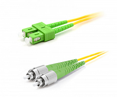 Hyperline FC-D2-9-SC/AR-ST/AR-H-2M-LSZH-YL Патч-корд волоконно-оптический (шнур) SM 9/125 (OS2)