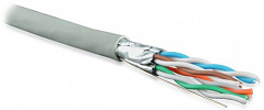 Hyperline UFTP4-C6-S23-IN-LSZH-GY-500 (500 м) Кабель витая пара, экранир. U/FTP, кат. 6, 4 пары