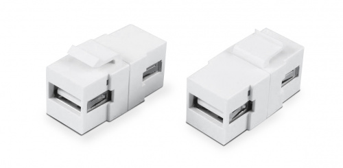 Модули Keystone Jack Hyperline KJ1-USB-A2-WH