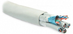 Hyperline FUTP24W-C5-S24-IN-LSZH-GY Кабель витая пара, экранированная F/UTP, категория 5, 24 пары