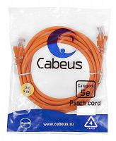 Патч-корды Cabeus PC-UTP-RJ45-Cat.5e-3m-OR-LSZH