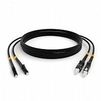 Патч-корды оптические Hyperline FC-D2-50-LC/PR-SC/PR-H-10M-LSZH-BK