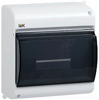 IEK MKP42-N-06-30-09 Щит распределительный навесной ЩРн-П-6 IP30 пластиковый белый прозрачная
