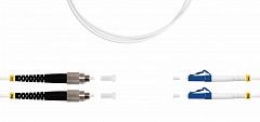 Hyperline FC-D2-9A1-FC/UR-LC/UR-H-5M-LSZH-WH Патч-корд волоконно-оптический (шнур) SM 9/125 (G657)
