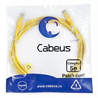 Патч-корды Cabeus PC-UTP-RJ45-Cat.5e-3m-YL-LSZH