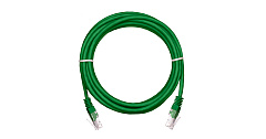 NETLAN EC-PC4UD55B-BC-PVC-005-GN-10 Коммутационный шнур U/UTP 4 пары, Кат.5е PVC нг(B) зеленый, 0,5м