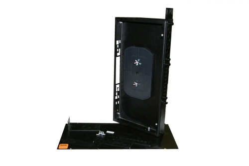 Оптические боксы Hyperline FO-19R-1U-3xSLT-W140H42-24UN-BK