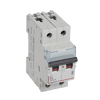 LEGRAND 407505 Авт.выкл.DX3 2П B4A 6000/10kA